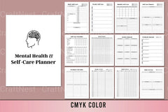 Mental Health Self-Care Planner - CraftNest - Digital Crafting and Art