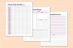 College Student Planner for Effective Organization - CraftNest - Digital Crafting and Art