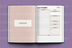 Daily Agenda Planner - CraftNest - Digital Crafting and Art