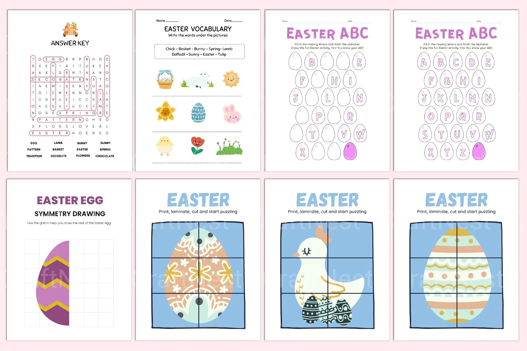 Easter Activity Book for Kids - CraftNest - Digital Crafting and Art