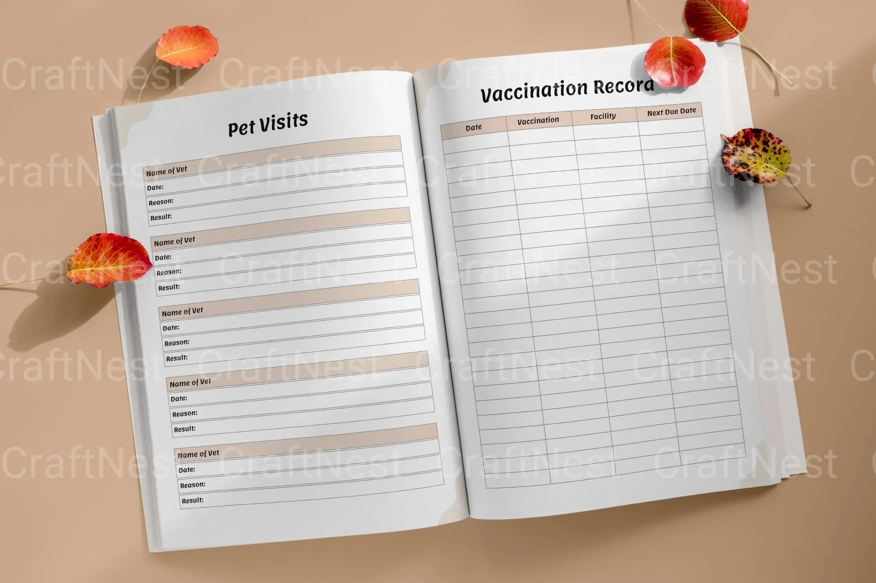 Pet Care Planner: Organize Your Pet's Needs - CraftNest - Digital Crafting and Art