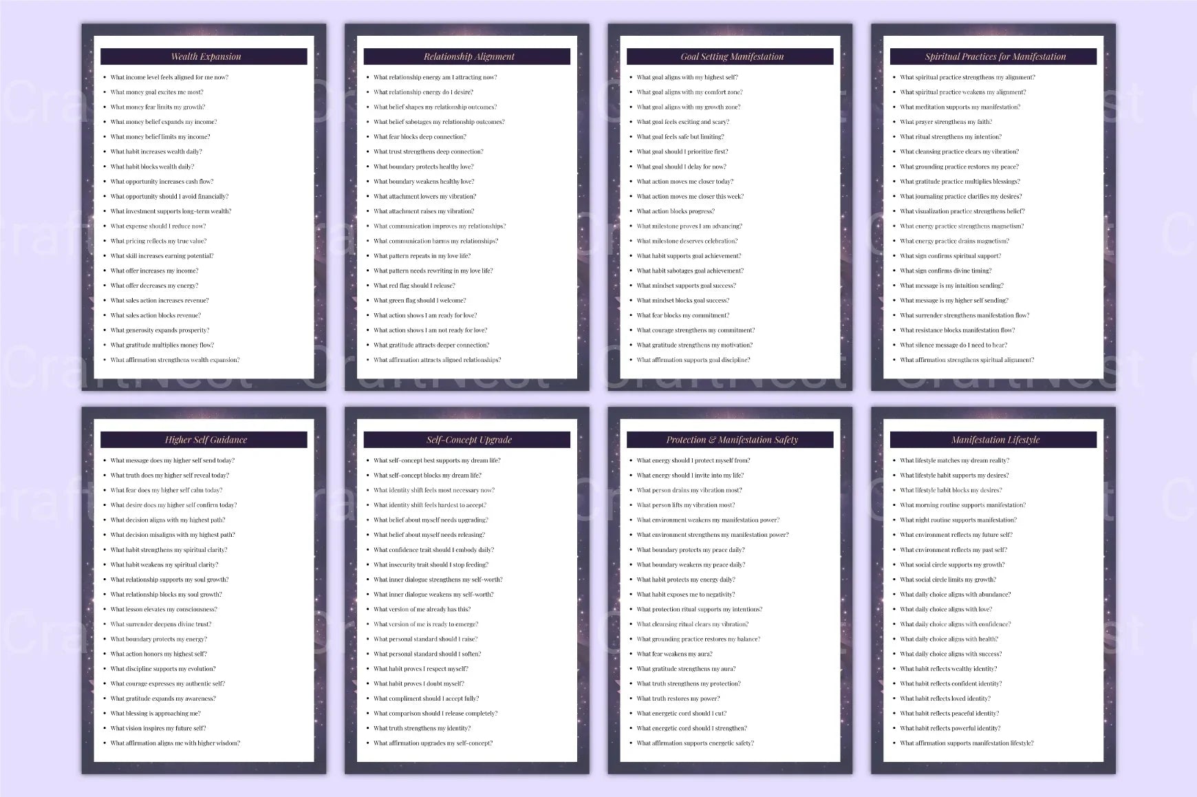 Manifestation Attraction Prompts for Success - CraftNest - Digital Crafting and Art