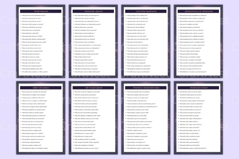 Manifestation Attraction Prompts for Success - CraftNest - Digital Crafting and Art