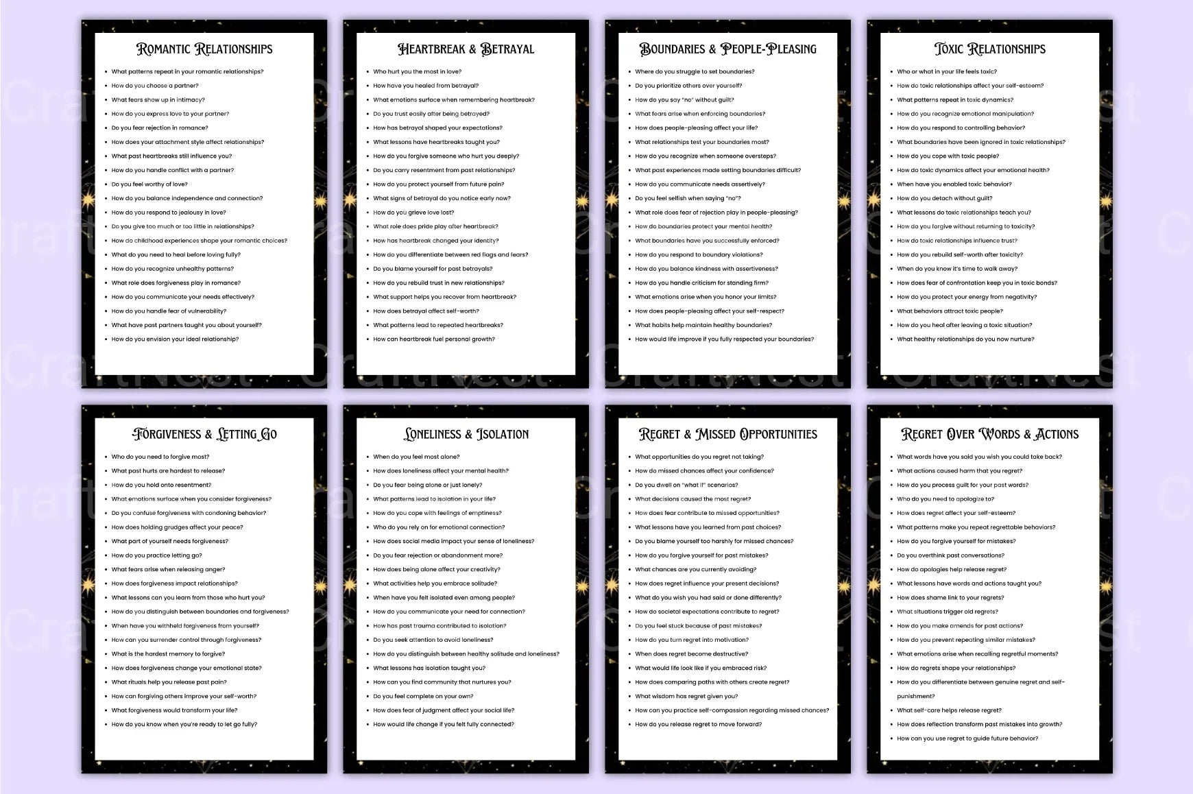Shadow Work Prompts for Personal Growth - CraftNest - Digital Crafting and Art