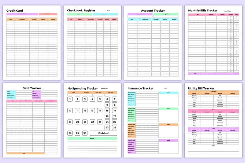 Financial Management Tracker Tool - CraftNest - Digital Crafting and Art