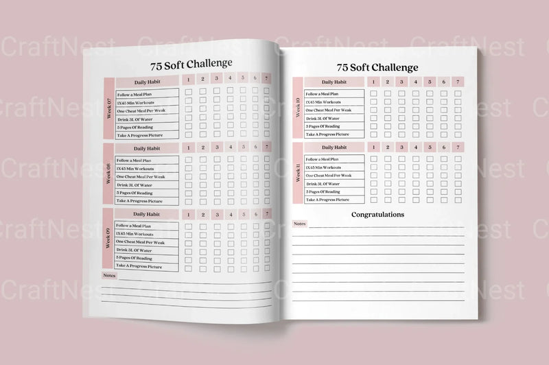 Soft Challenge Tracker Tool for Goal Setting - CraftNest - Digital Crafting and Art