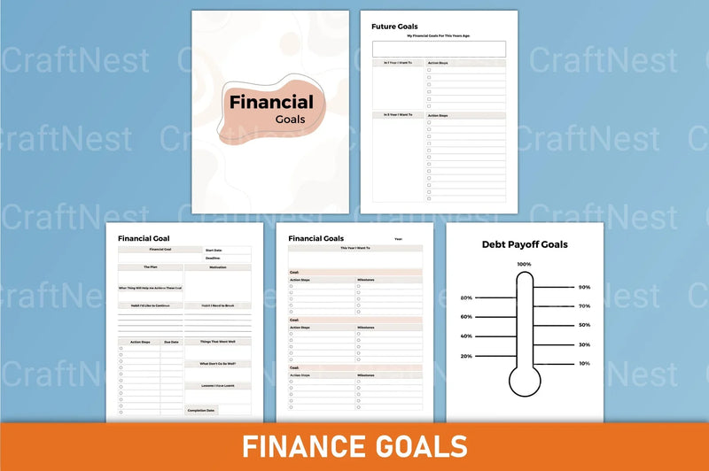 Budget Finance Planner - CraftNest - Digital Crafting and Art