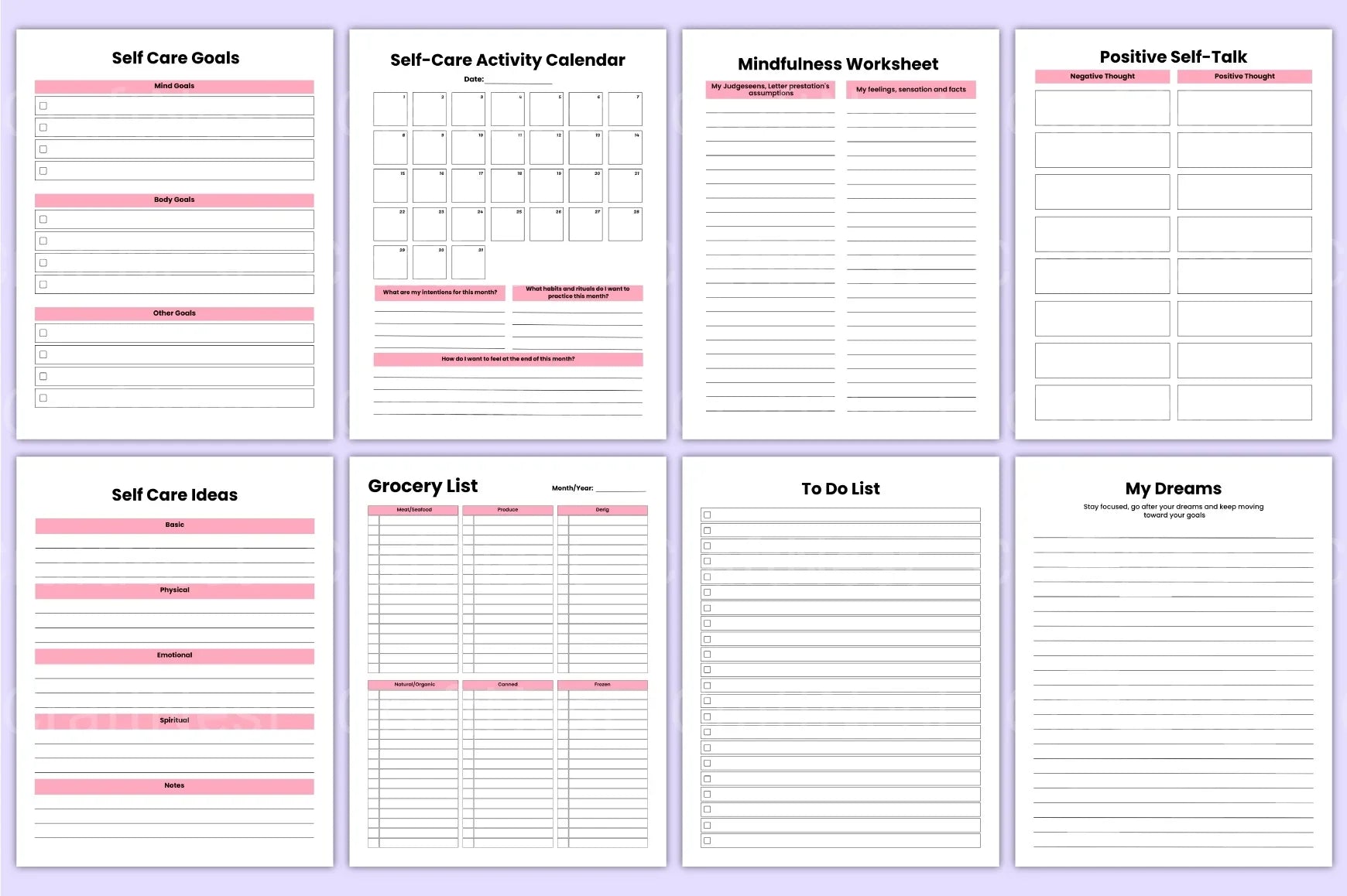 Self Care Wellness Guide - CraftNest - Digital Crafting and Art