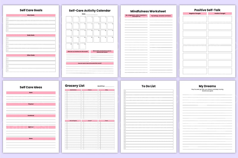 Self Care Wellness Guide - CraftNest - Digital Crafting and Art