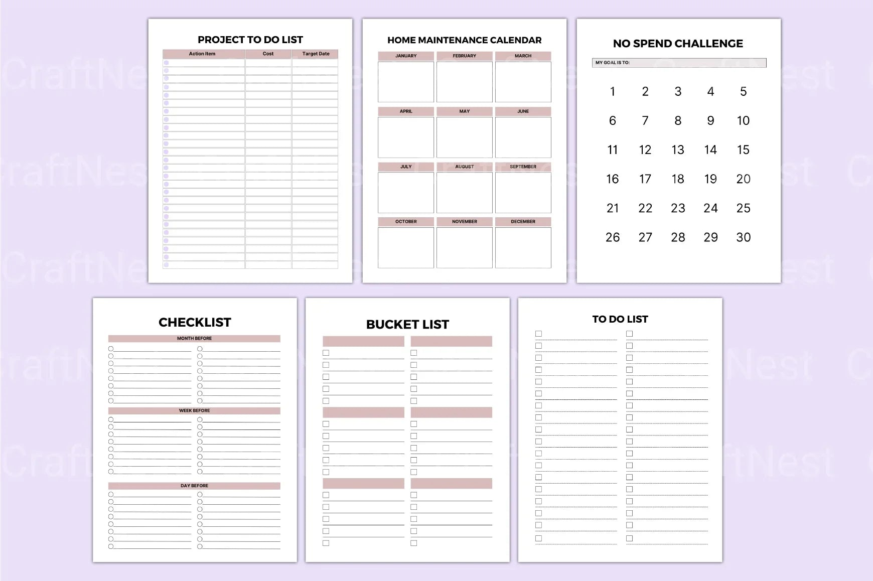 Home Maintenance Planner Guide - CraftNest - Digital Crafting and Art