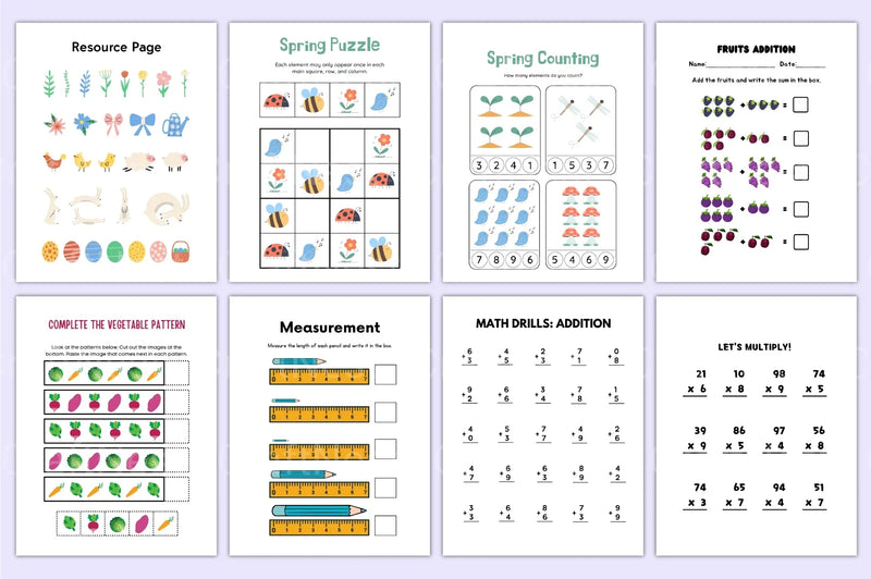 Math Activity Book for Kids - CraftNest - Digital Crafting and Art