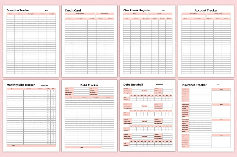 Budget Expense Tracker Tool - CraftNest - Digital Crafting and Art