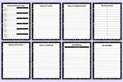 Final Wishes Legacy Organizer - CraftNest - Digital Crafting and Art