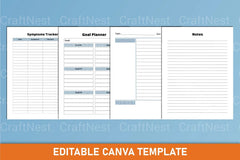 Nursing Student Planner Canva Template - CraftNest - Digital Crafting and Art