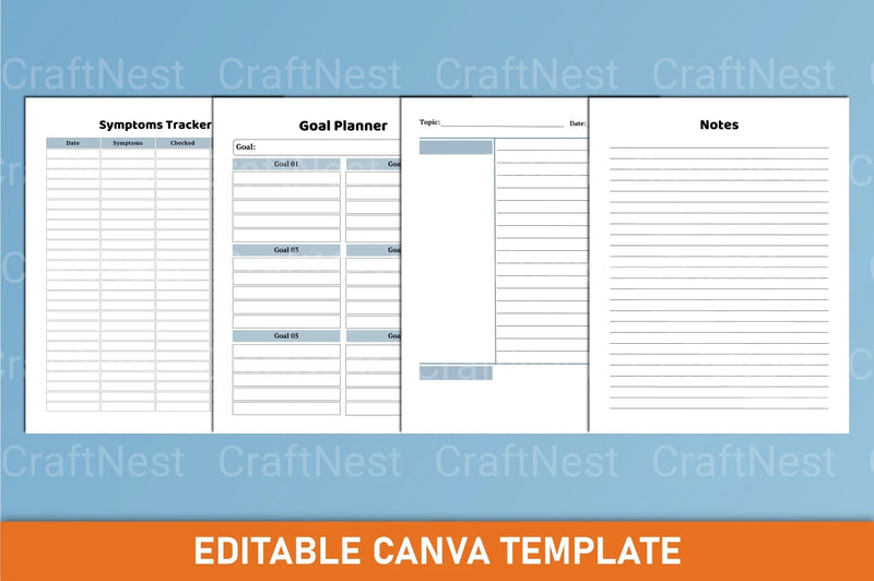 Nursing Student Planner Canva Template - CraftNest - Digital Crafting and Art