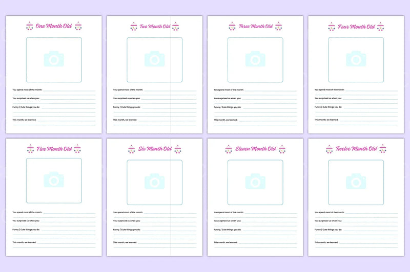 Baby Memory Book: First Year Keepsake - CraftNest - Digital Crafting and Art