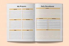 Devotional Planner for Spiritual Growth - CraftNest - Digital Crafting and Art