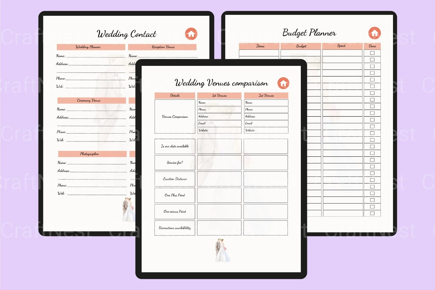 Wedding Planner Services - CraftNest - Digital Crafting and Art
