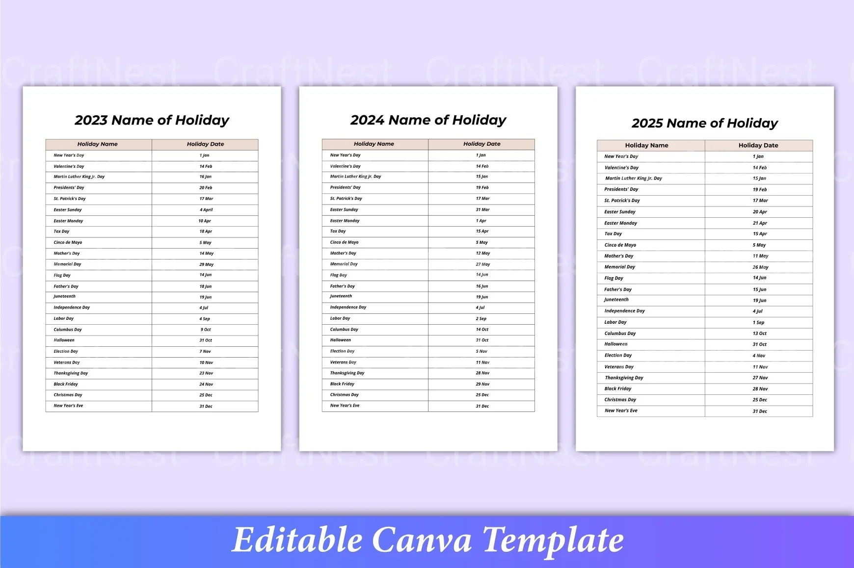 Travel Planner Canva Template Interior - CraftNest - Digital Crafting and Art