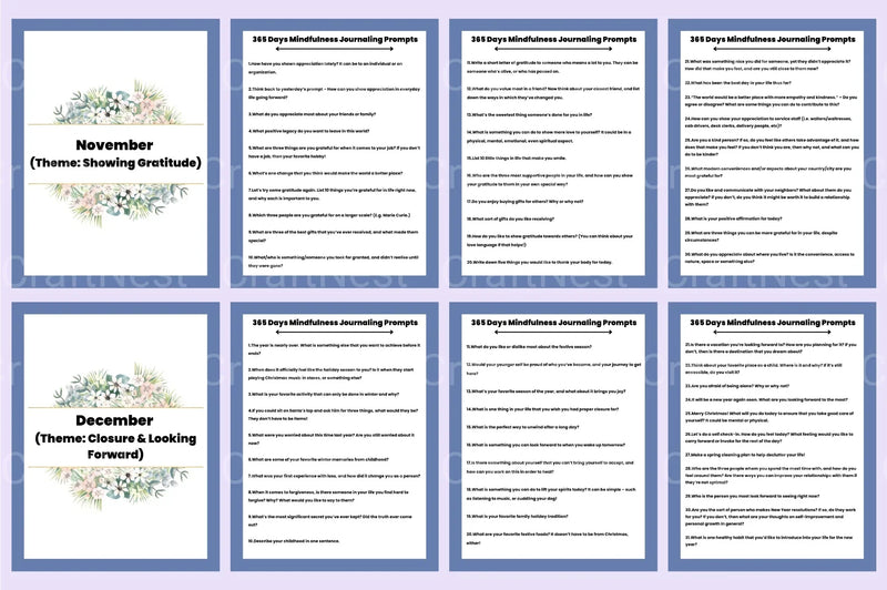 Mindfulness Journaling Prompts for Daily Reflection - CraftNest - Digital Crafting and Art