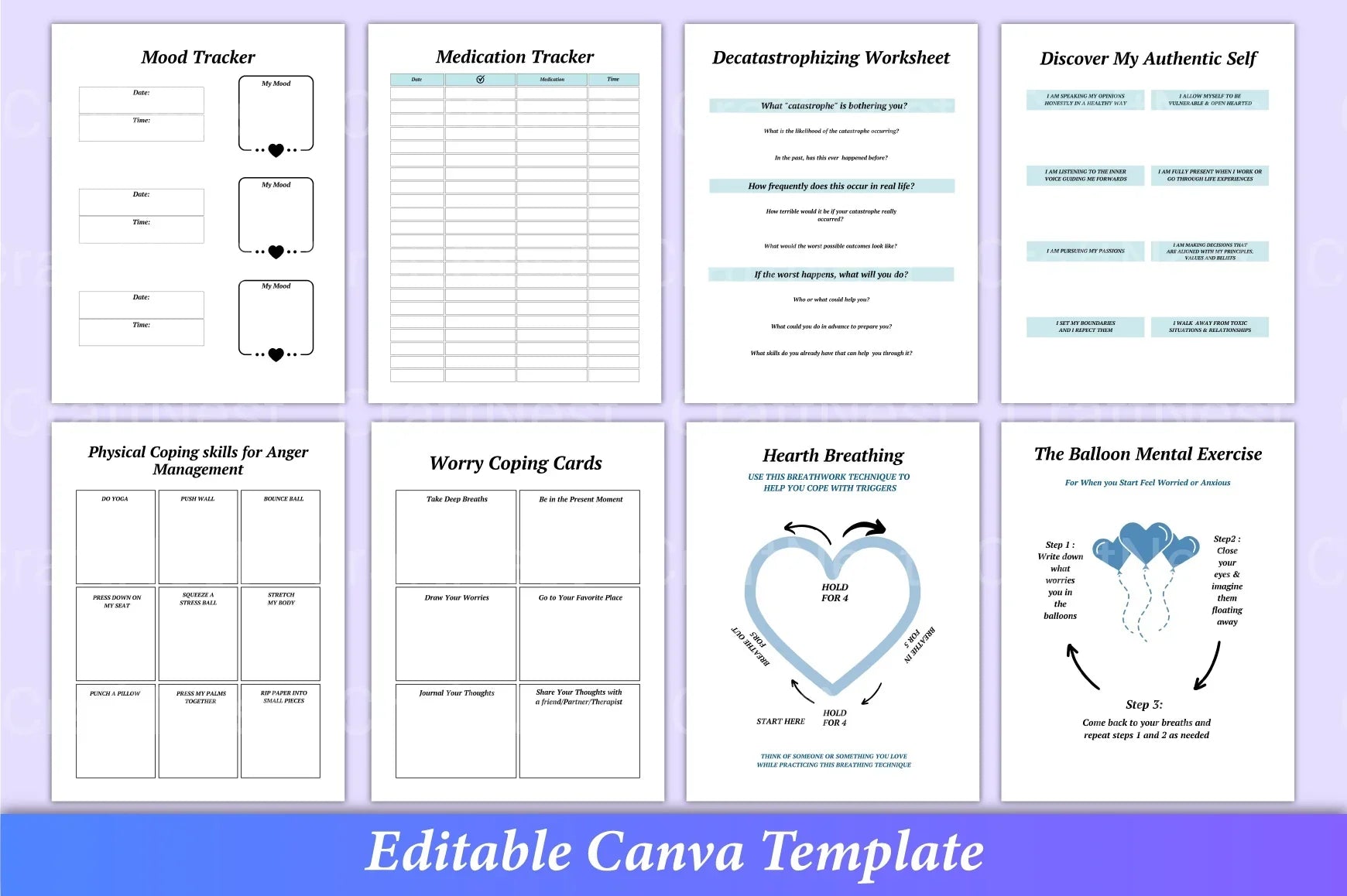 PTSD Trauma Processing Workbook - CraftNest - Digital Crafting and Art