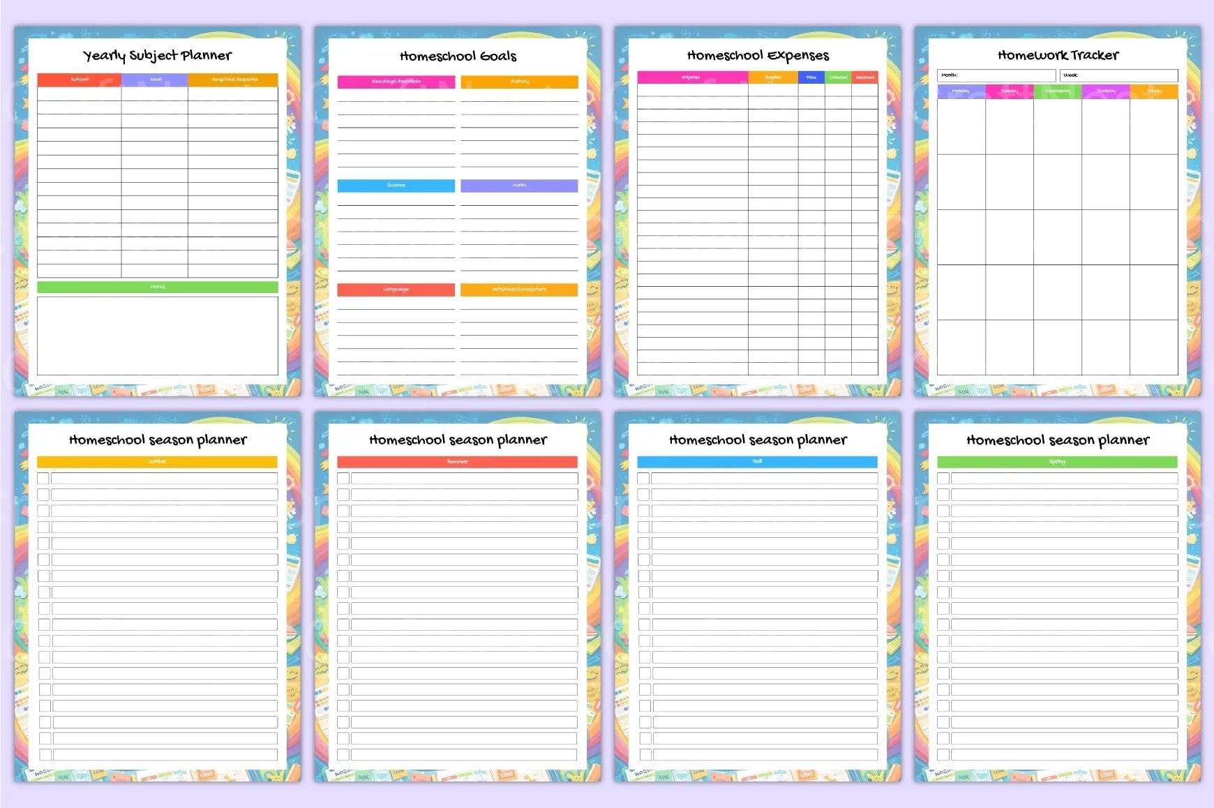 Academic Student Life Planner - CraftNest - Digital Crafting and Art