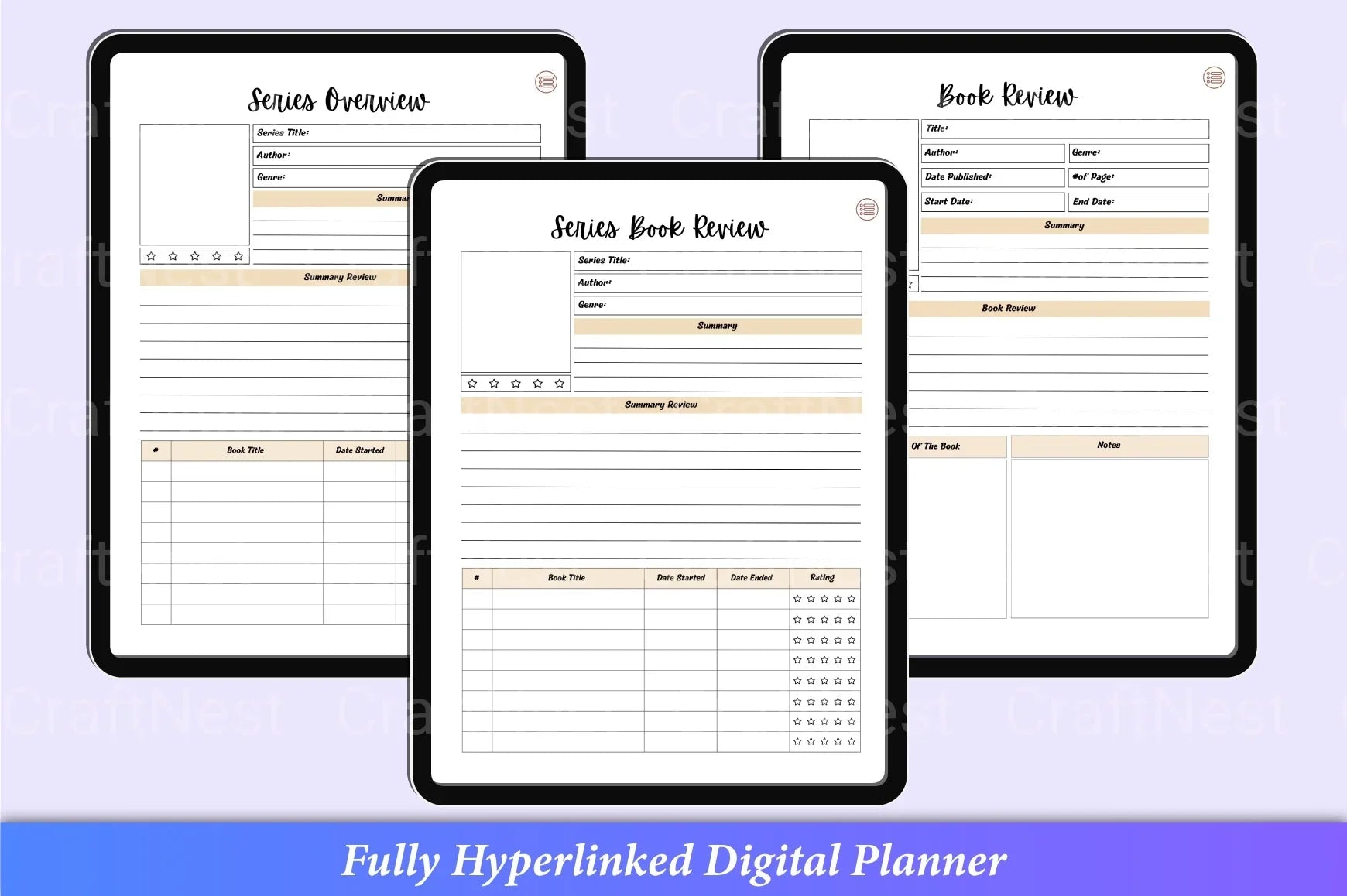 Reading Planner Guide - CraftNest - Digital Crafting and Art