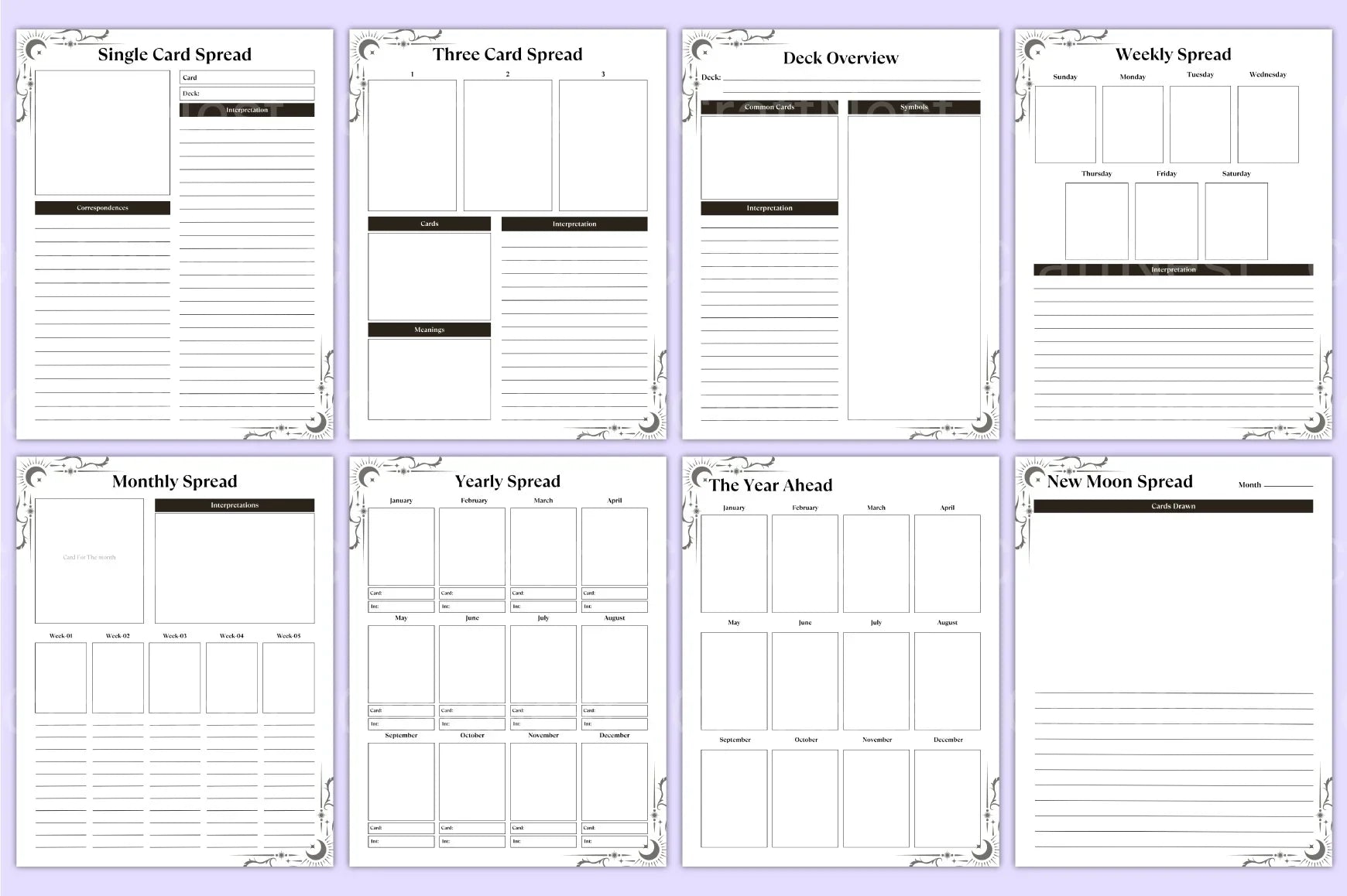Witchcraft Tarot Workbook Guide - CraftNest - Digital Crafting and Art