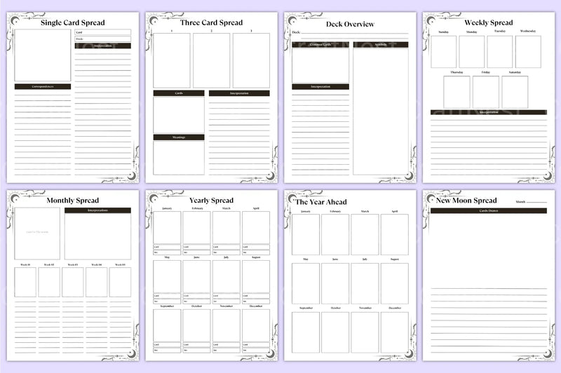 Witchcraft Tarot Workbook Guide - CraftNest - Digital Crafting and Art