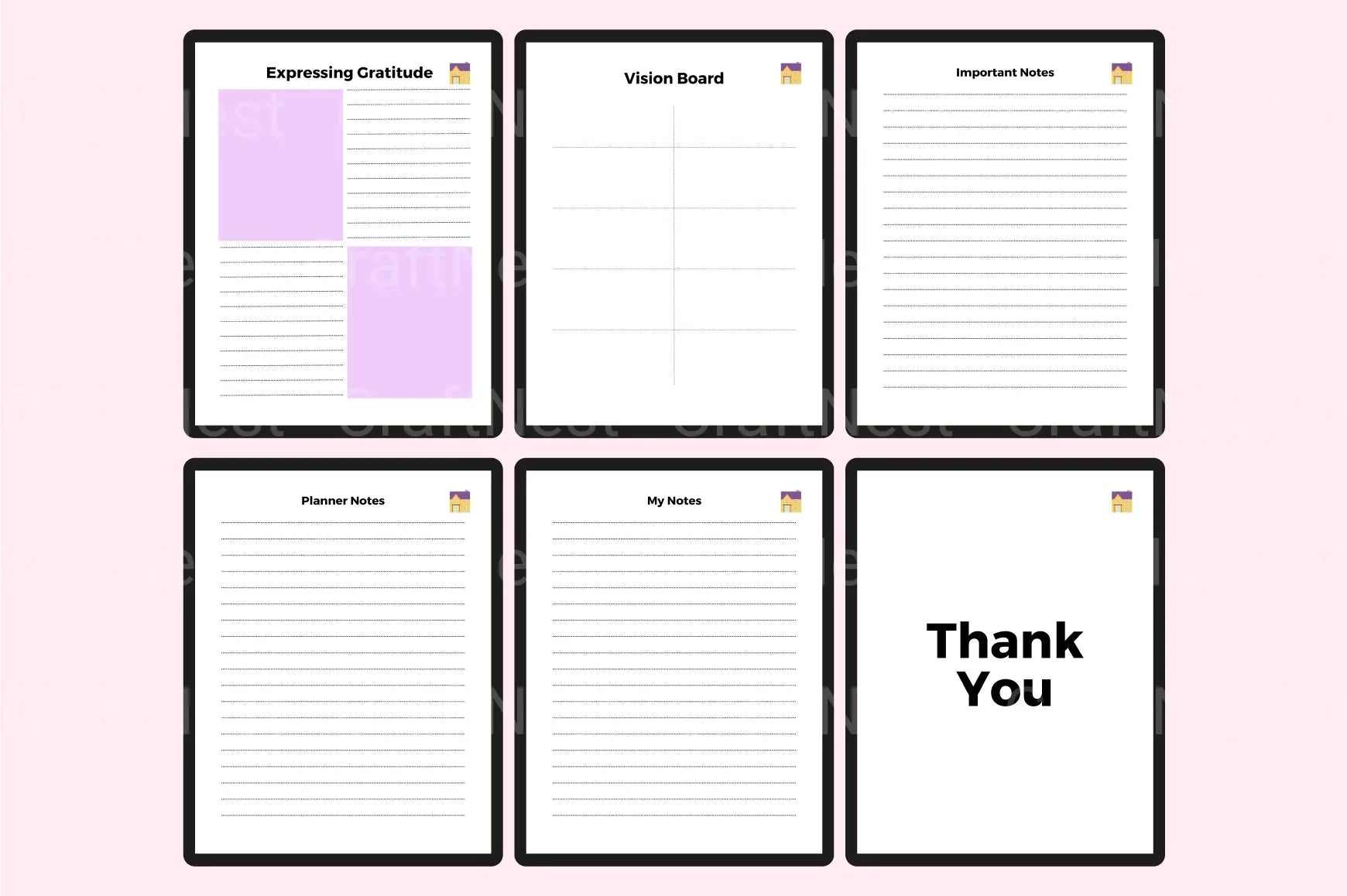 Vision Board Planner - CraftNest - Digital Crafting and Art