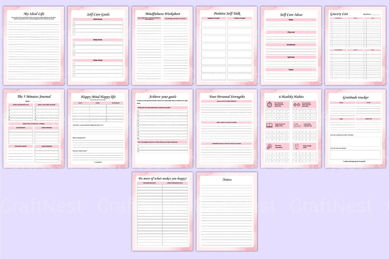 Self Love Wellness Guide - CraftNest - Digital Crafting and Art