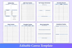 Mental Health Worksheets for Wellbeing - CraftNest - Digital Crafting and Art