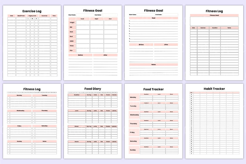 Weight Loss Planner - CraftNest - Digital Crafting and Art