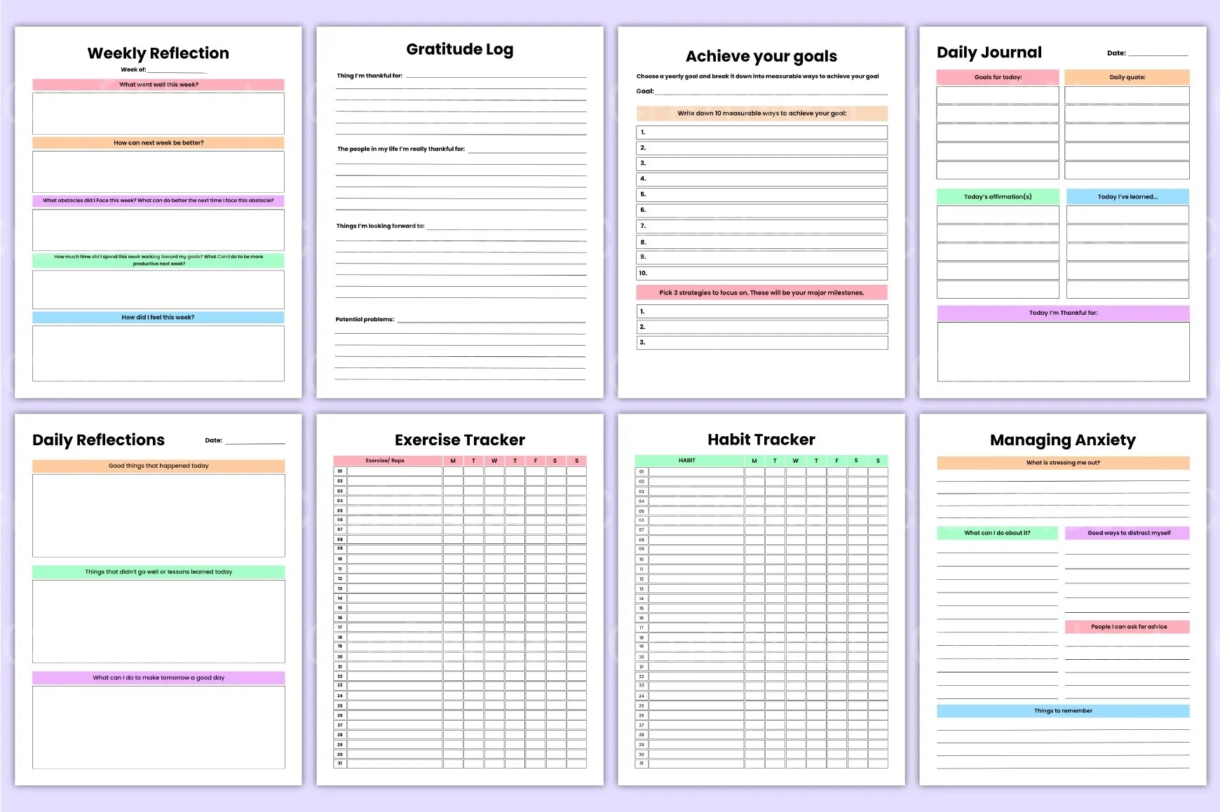 Therapy Healing Workbook for Personal Growth - CraftNest - Digital Crafting and Art