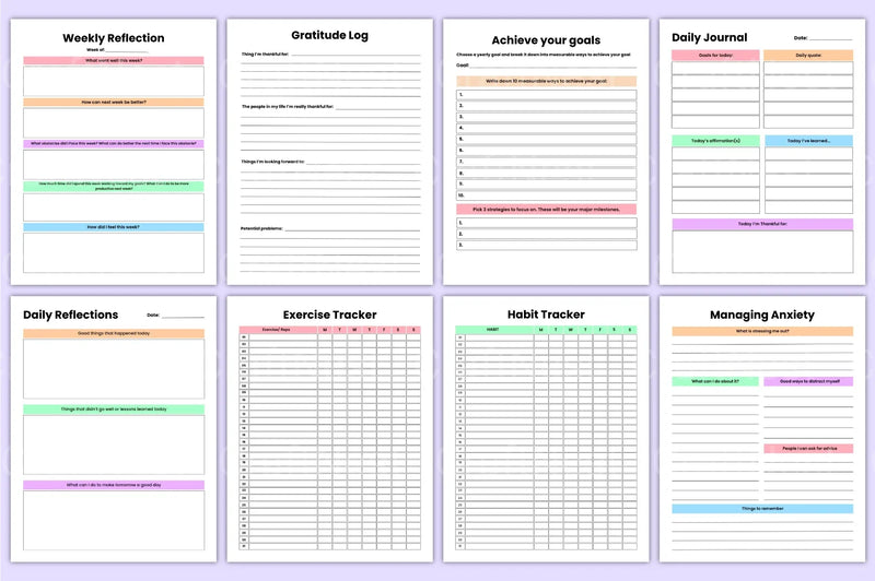 Therapy Healing Workbook for Personal Growth - CraftNest - Digital Crafting and Art