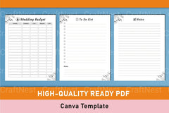 Wedding Planner Canva Template - CraftNest - Digital Crafting and Art
