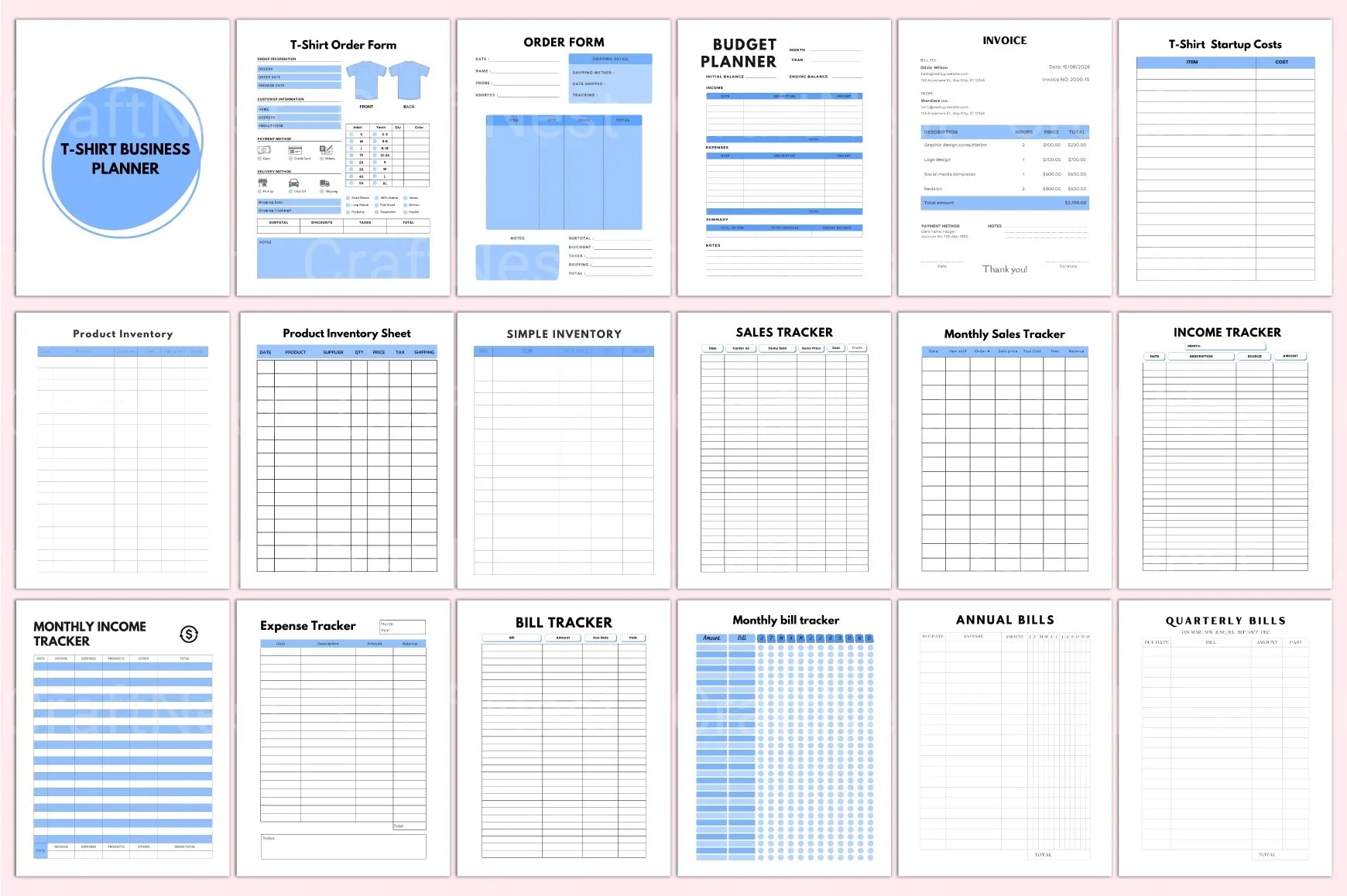 Business Planner Interior Design - CraftNest - Digital Crafting and Art