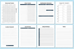 Mental Health Planner for Wellness and Self-Care - CraftNest - Digital Crafting and Art