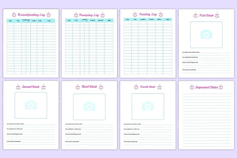 Baby Memory Book: Cherish Every Milestone - CraftNest - Digital Crafting and Art