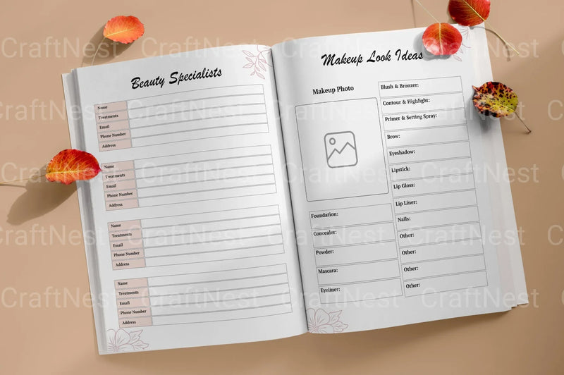 Beauty Planner Canva Template - CraftNest - Digital Crafting and Art
