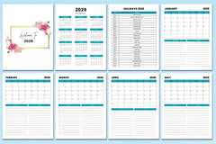Monthly Agenda Planner - CraftNest - Digital Crafting and Art