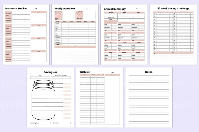 Side Hustle Planner for Entrepreneurs - CraftNest - Digital Crafting and Art