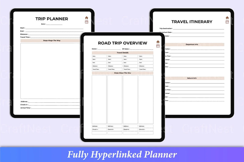 Travel Planner Guide - CraftNest - Digital Crafting and Art