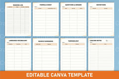 Student Planner Canva Template - CraftNest - Digital Crafting and Art