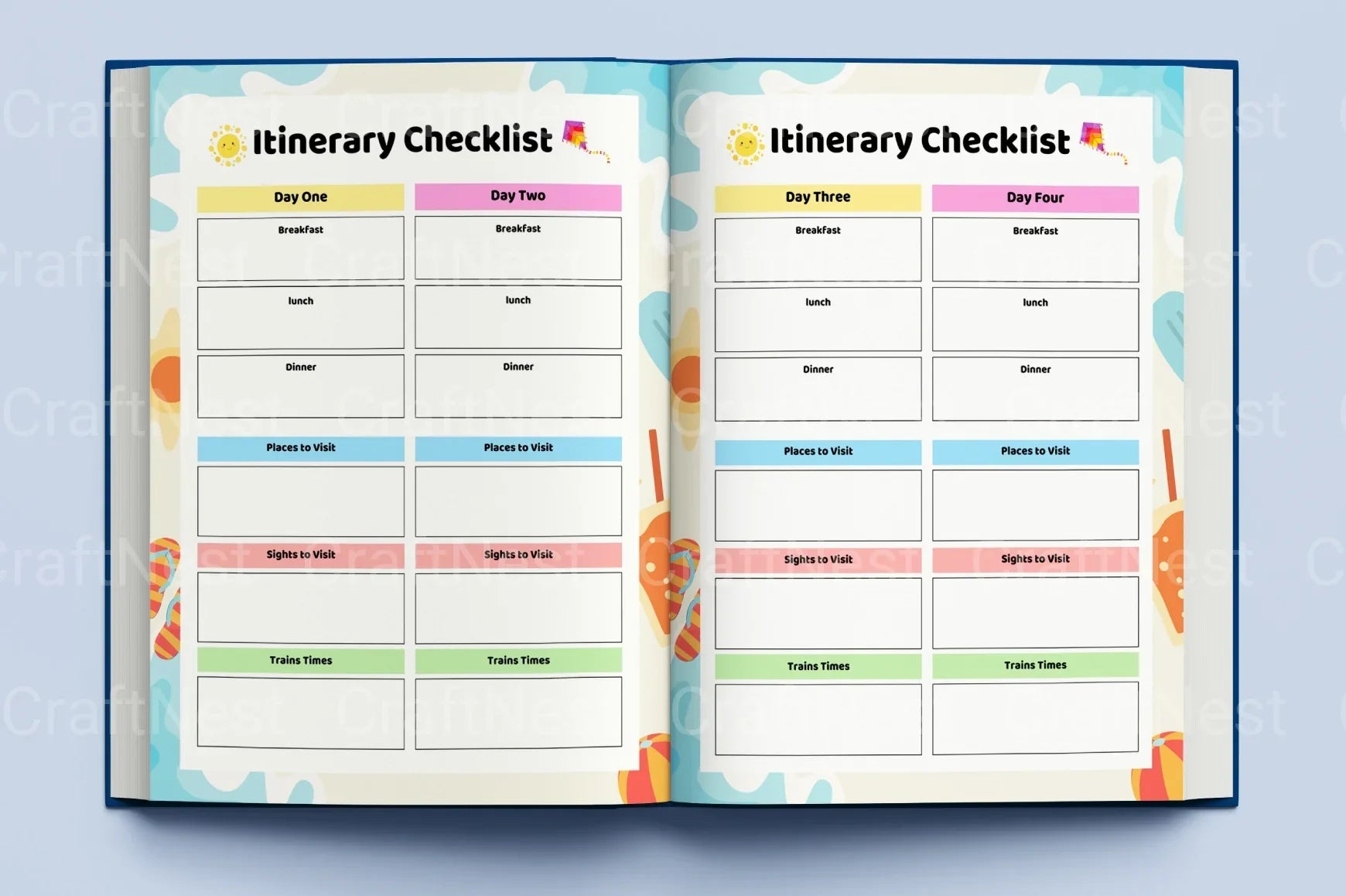 Summer Planner for Kids - CraftNest - Digital Crafting and Art