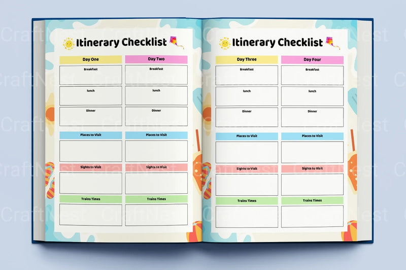 Summer Planner for Kids - CraftNest - Digital Crafting and Art