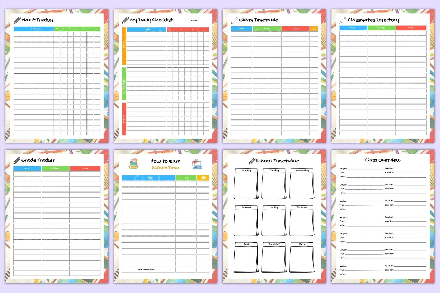 Academic Workbook for Kids - CraftNest - Digital Crafting and Art
