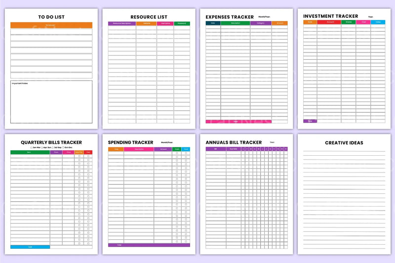 Business Management Organizer - CraftNest - Digital Crafting and Art