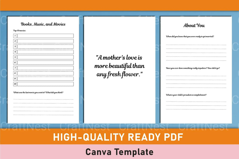 Mother Daughter Canva Design - CraftNest - Digital Crafting and Art
