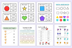 Math Activity Book for Kids - CraftNest - Digital Crafting and Art